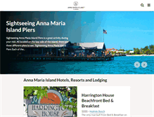 Tablet Screenshot of annamariaisland.com